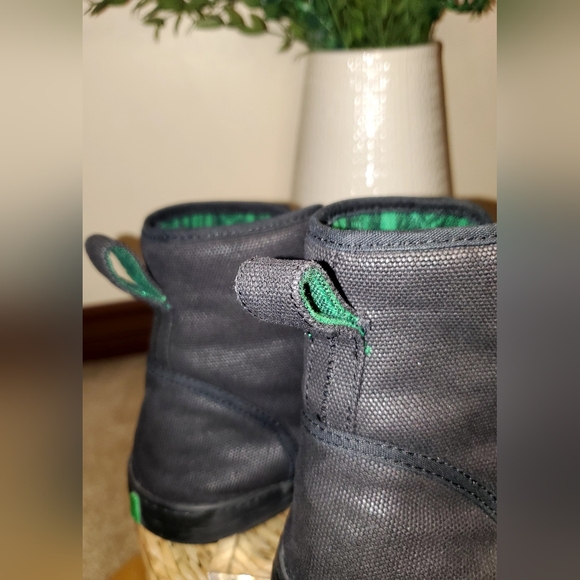 ✨️EUC✨️Mens Sanuk Skyline Black Canvas Lace Up High Top Sneakers Mens Size 13 - Picture 7 of 13